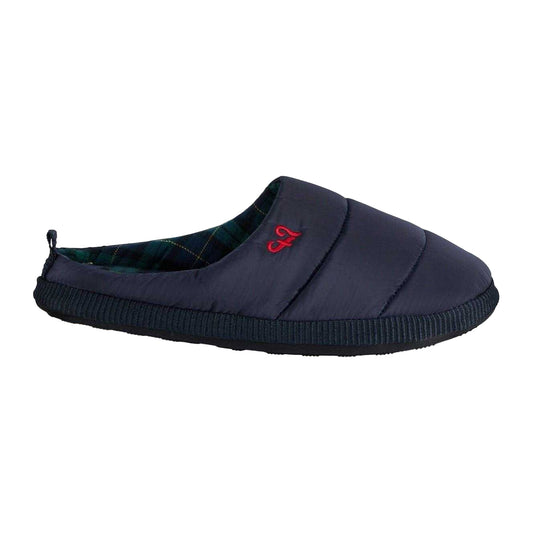 Navy - Front - Farah Mens Mule Slippers