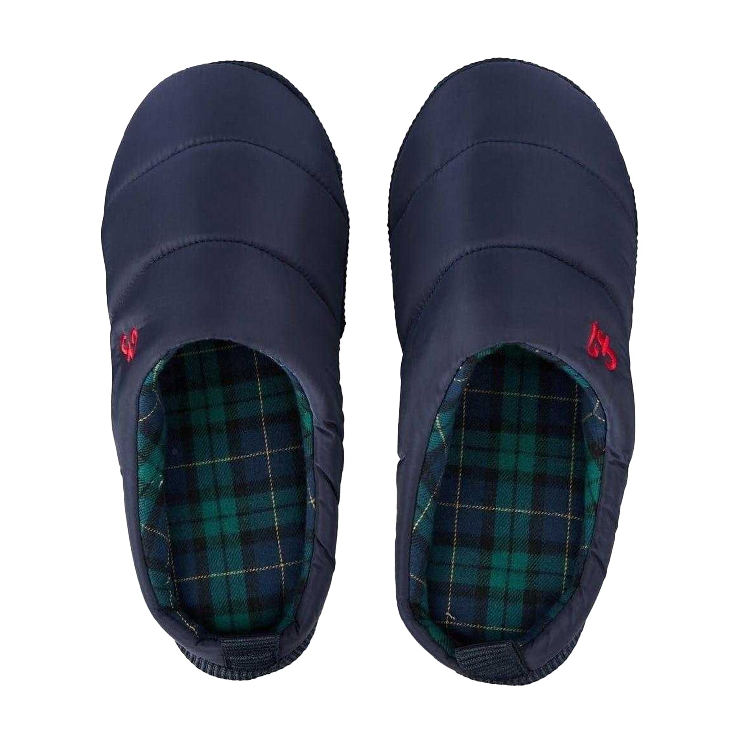 Navy - Side - Farah Mens Mule Slippers