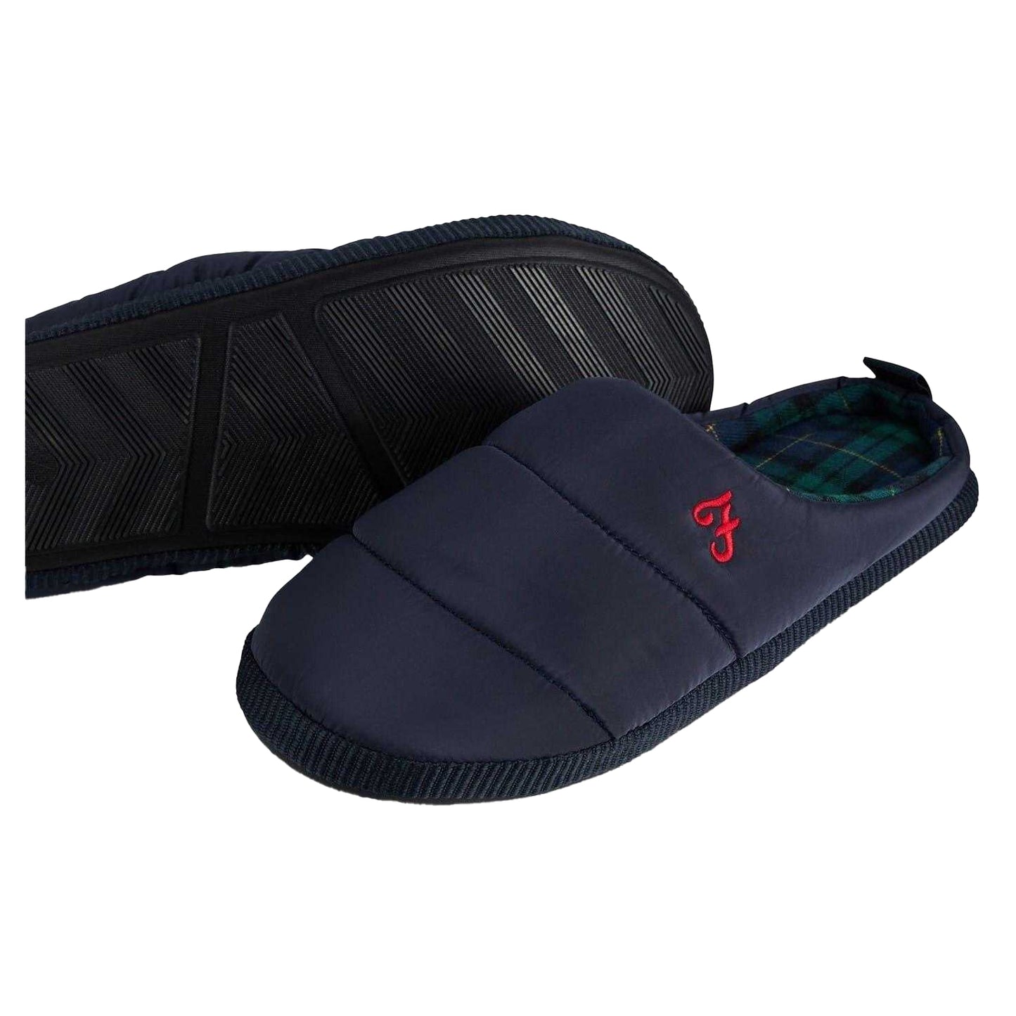 Navy - Lifestyle - Farah Mens Mule Slippers