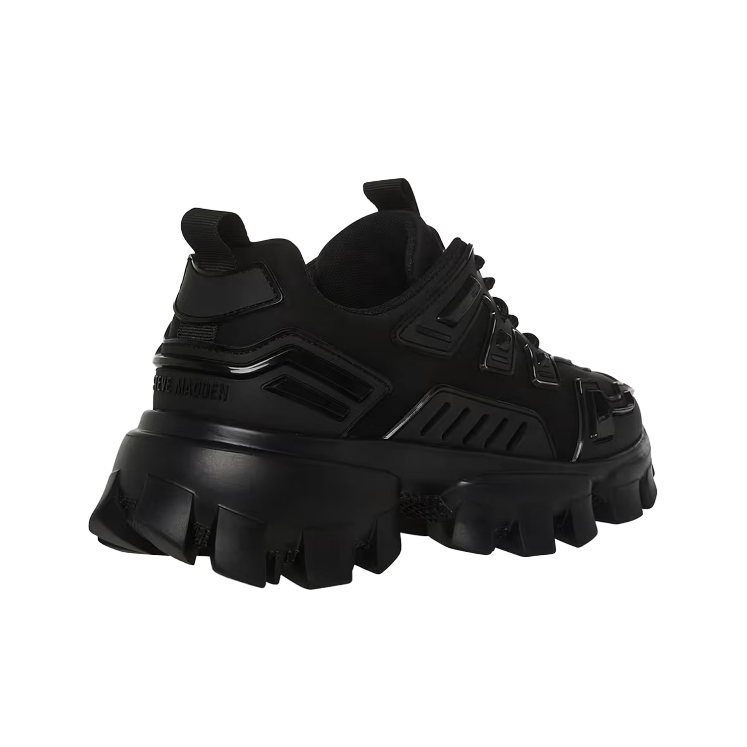 Black - Back - Steve Madden Womens-Ladies Prize Low Cut Trainers
