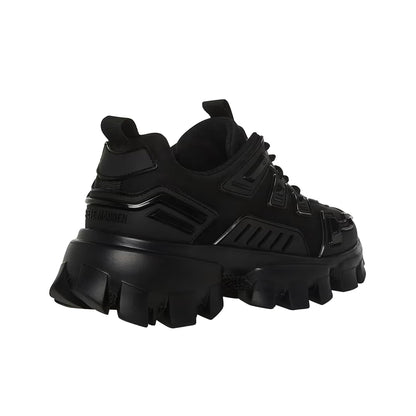 Black - Back - Steve Madden Womens-Ladies Prize Low Cut Trainers