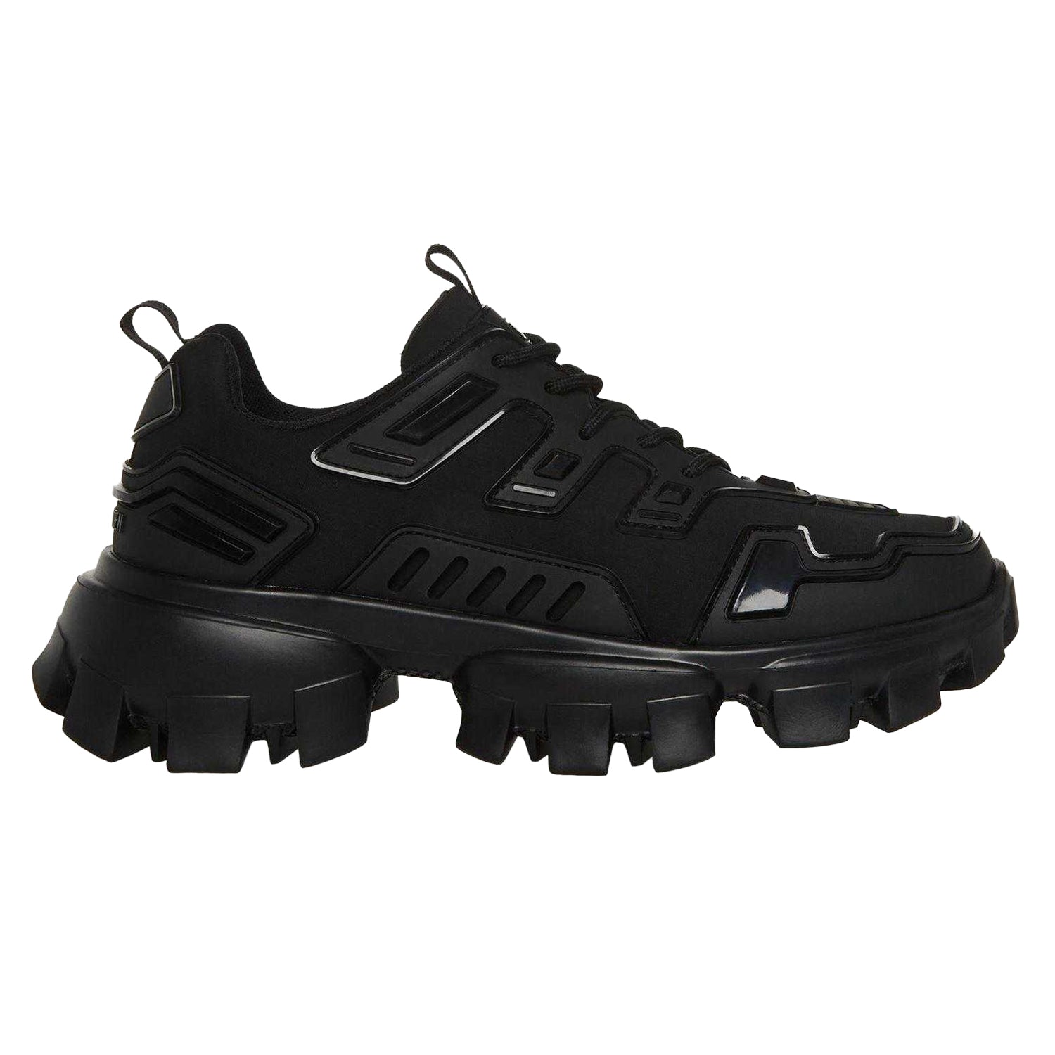 Black - Front - Steve Madden Womens-Ladies Prize Low Cut Trainers