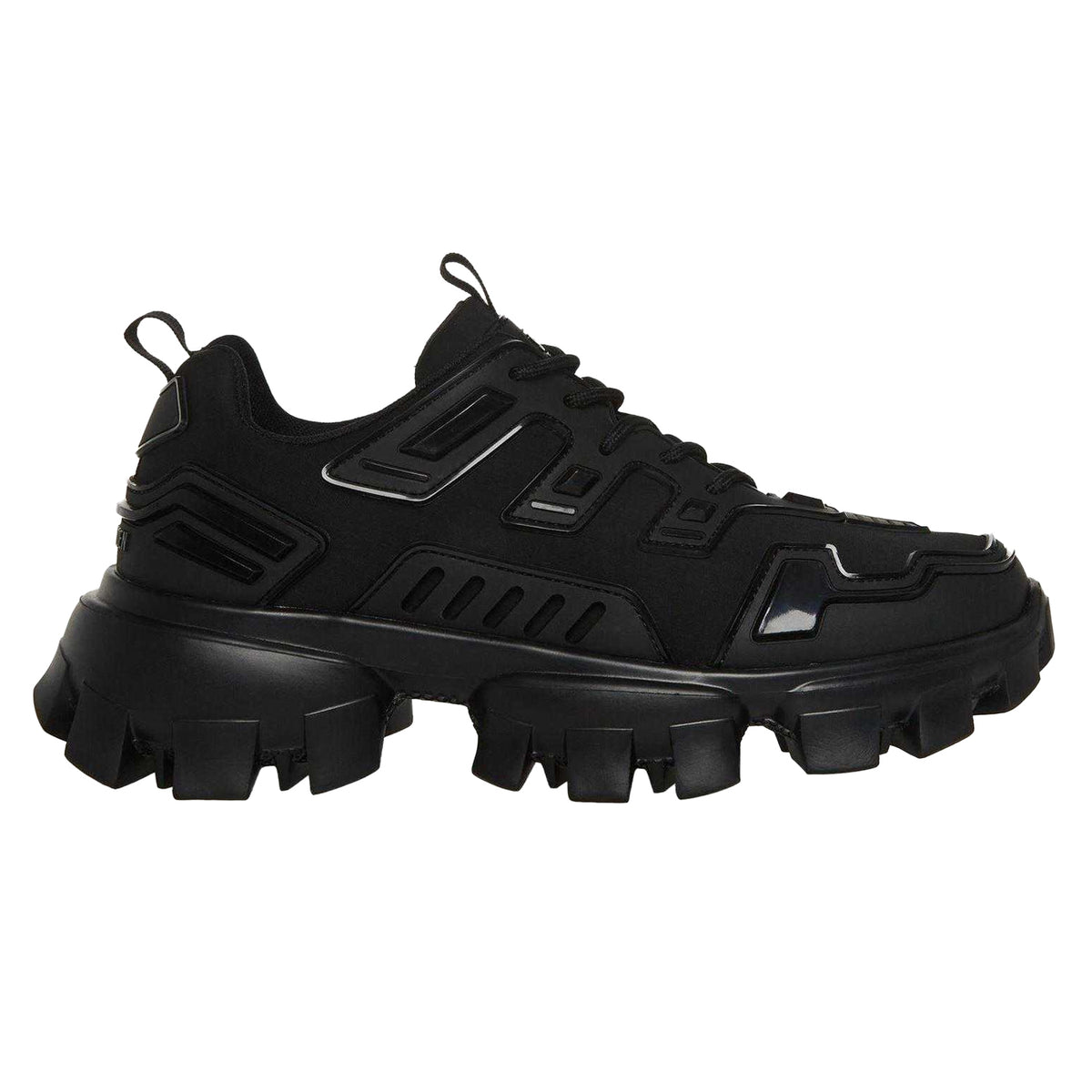 Black - Front - Steve Madden Womens-Ladies Prize Low Cut Trainers