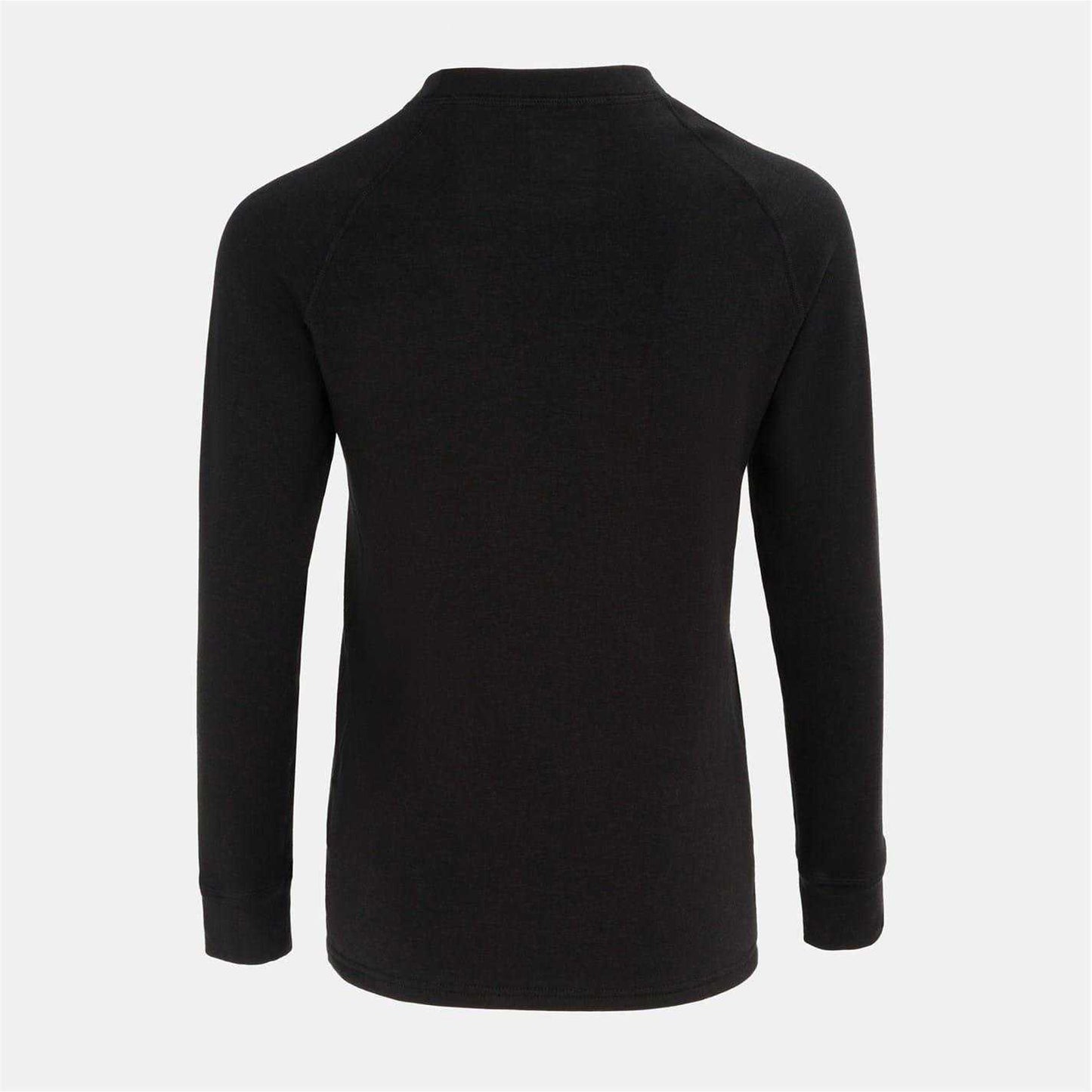Black - Back - Nevica Womens-Ladies Chamonix Crew Neck Raglan Base Layer Top