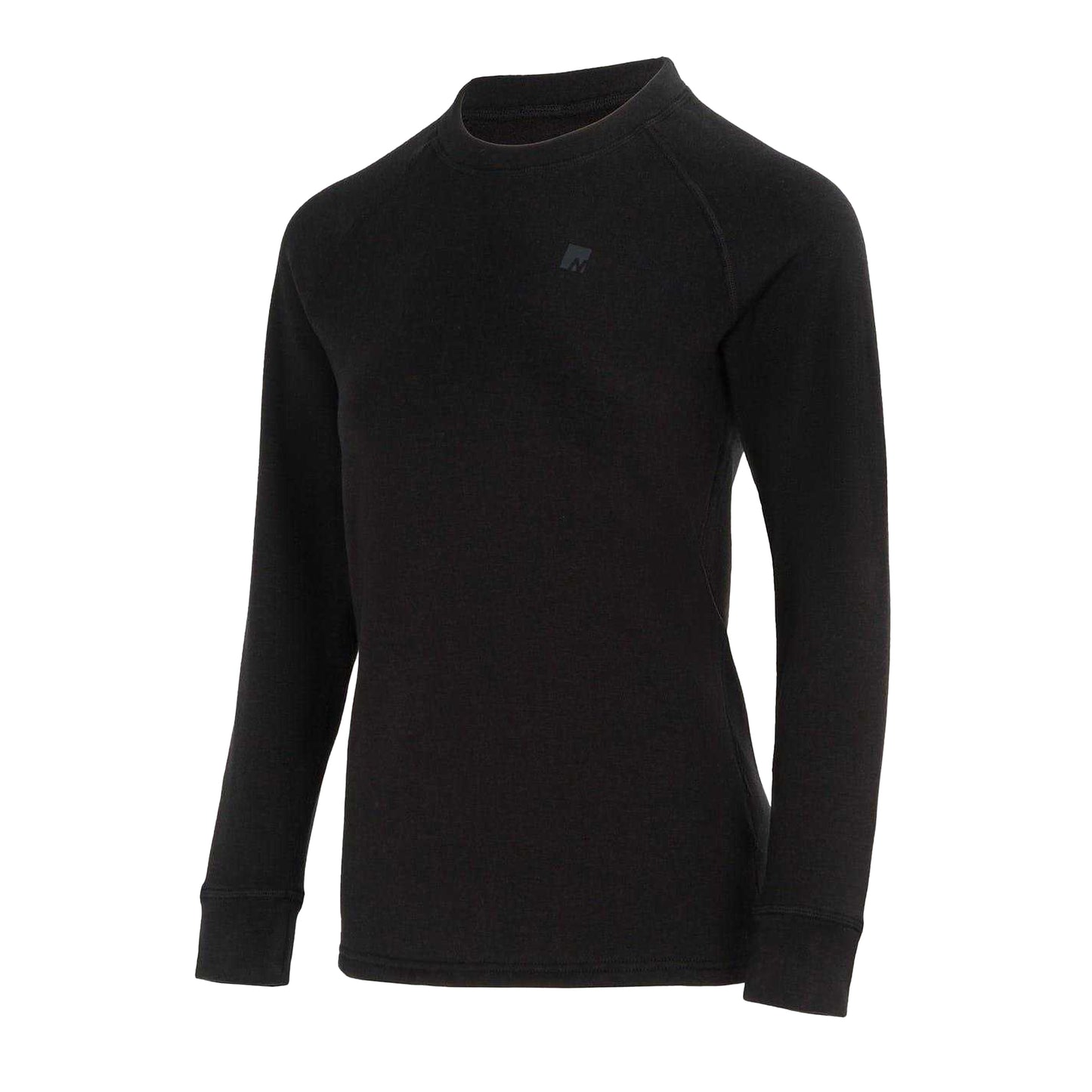 Black - Front - Nevica Womens-Ladies Chamonix Crew Neck Raglan Base Layer Top