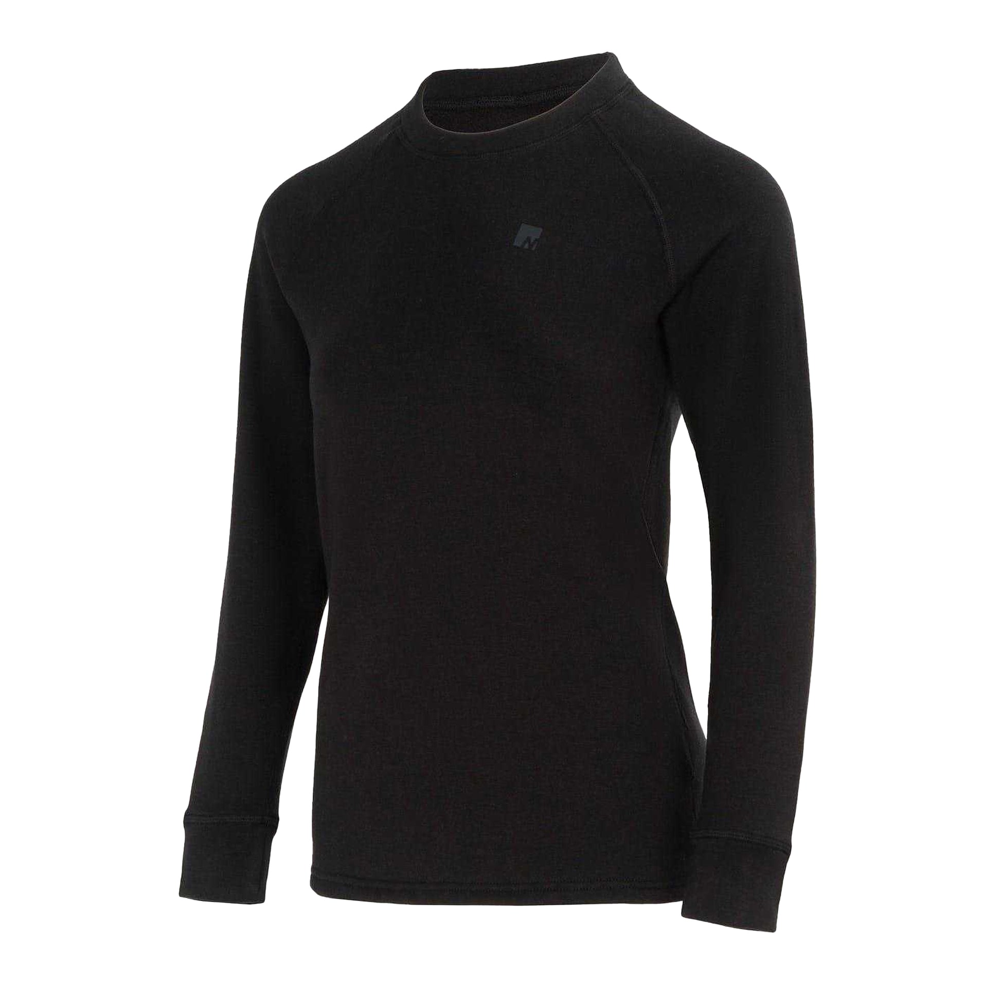 Black - Front - Nevica Womens-Ladies Chamonix Crew Neck Raglan Base Layer Top
