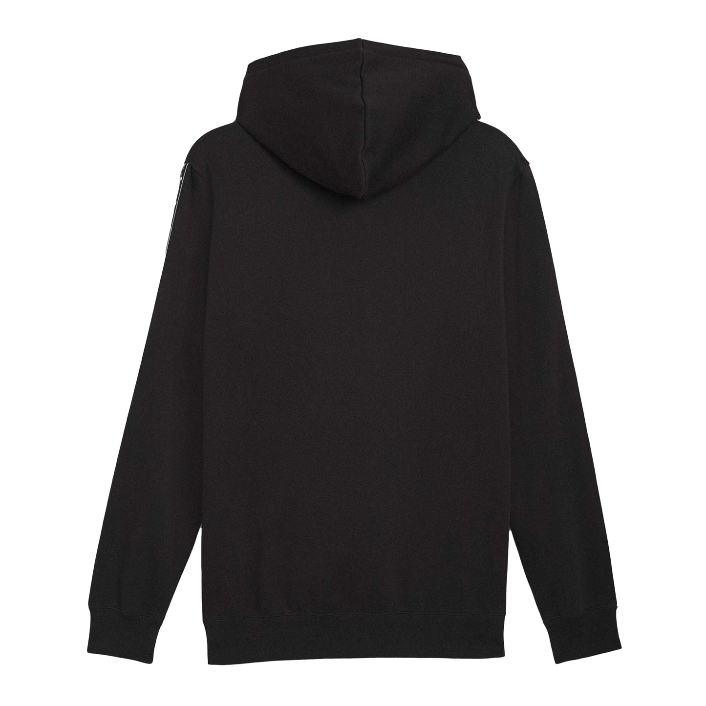 Puma Black - Back - Puma Mens Fleece Branded Tape Hoodie