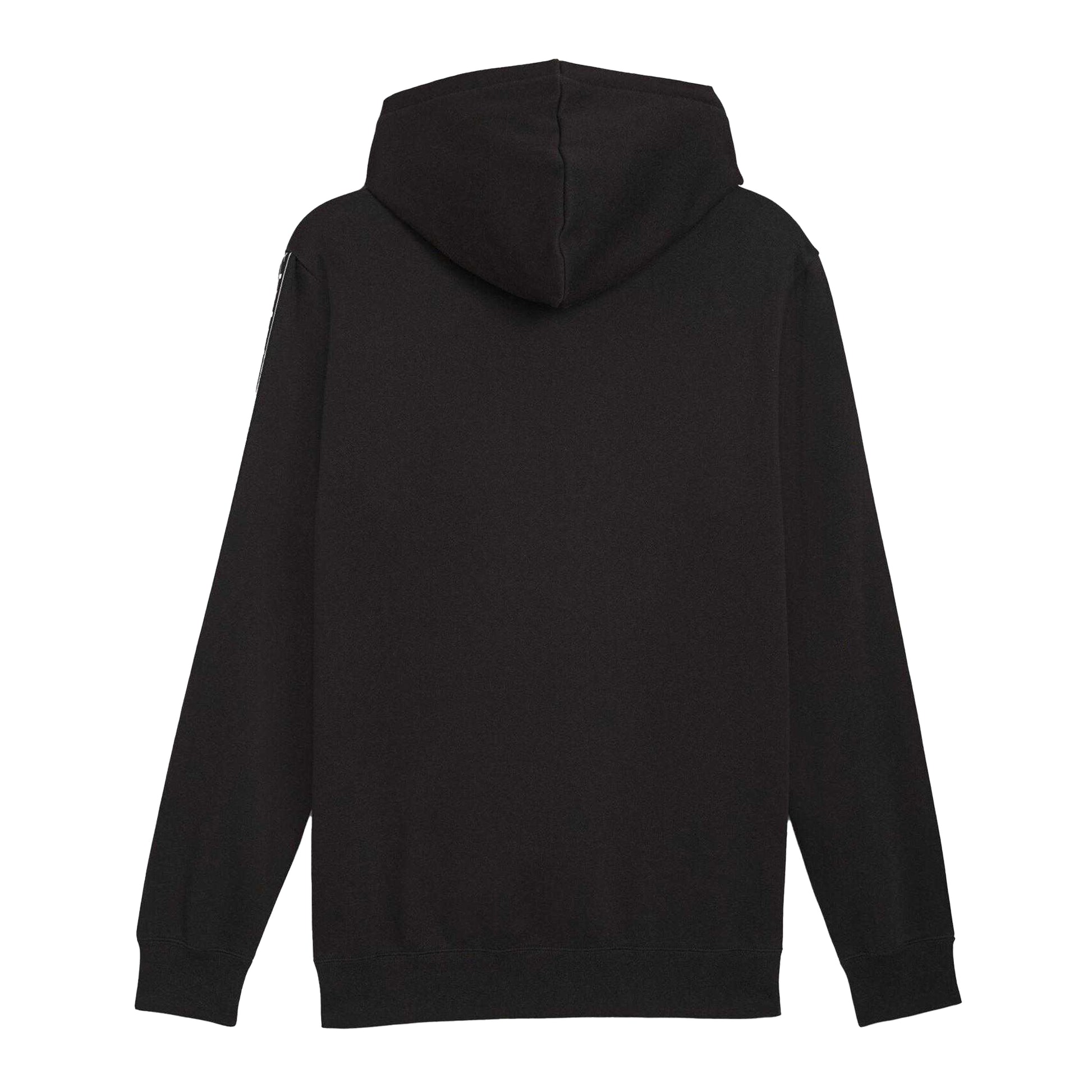 Puma Black - Back - Puma Mens Fleece Branded Tape Hoodie