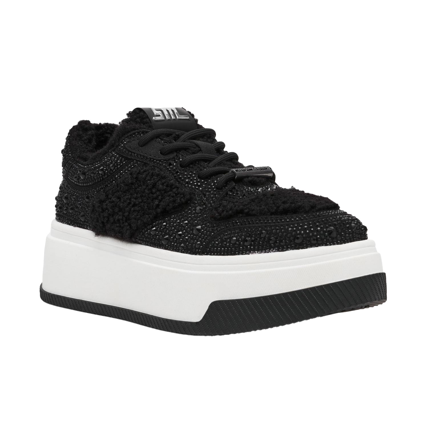 Black - Pack Shot - Steve Madden Womens-Ladies Dynamo RF Trainers
