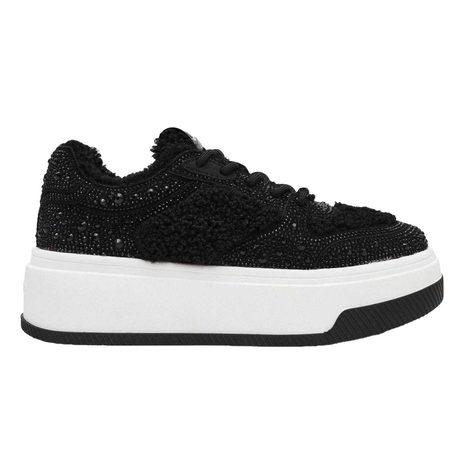 Black - Front - Steve Madden Womens-Ladies Dynamo RF Trainers