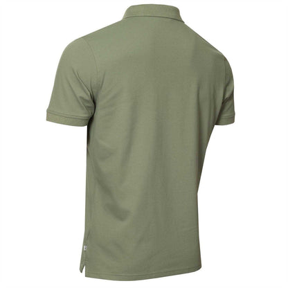 Sage - Back - Calvin Klein Mens Embroidered Collared Short-Sleeved Polo Shirt