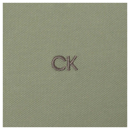 Sage - Lifestyle - Calvin Klein Mens Embroidered Collared Short-Sleeved Polo Shirt