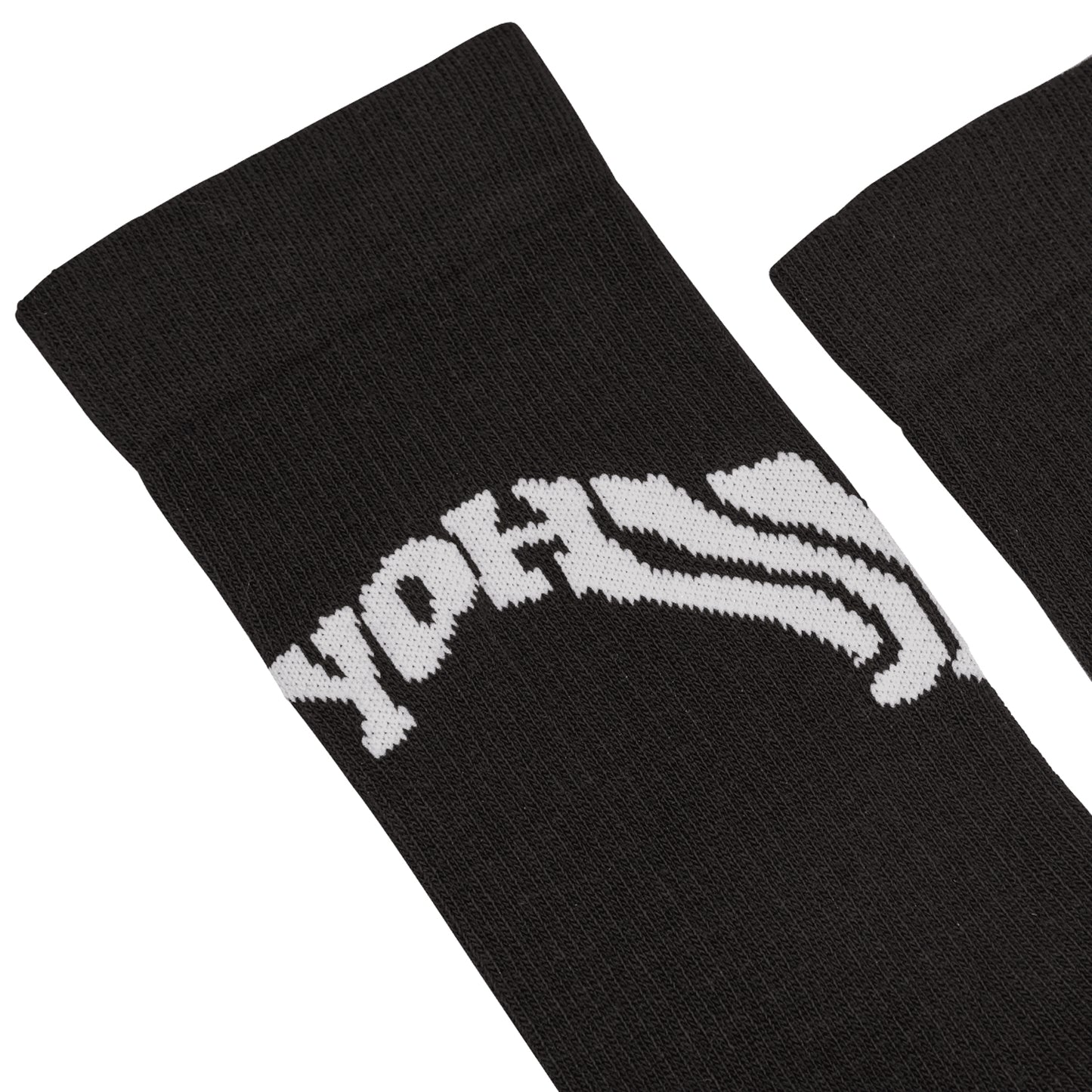 Black - Back - Y-3 Unisex Adult Crew Socks