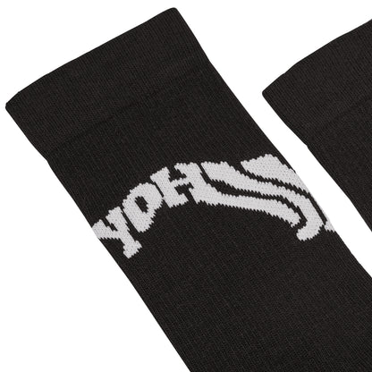 Black - Back - Y-3 Unisex Adult Crew Socks