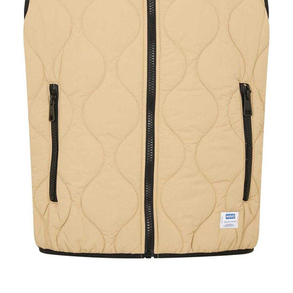 Medium Beige - Side - Hugo Mens Sleeveless Gilet