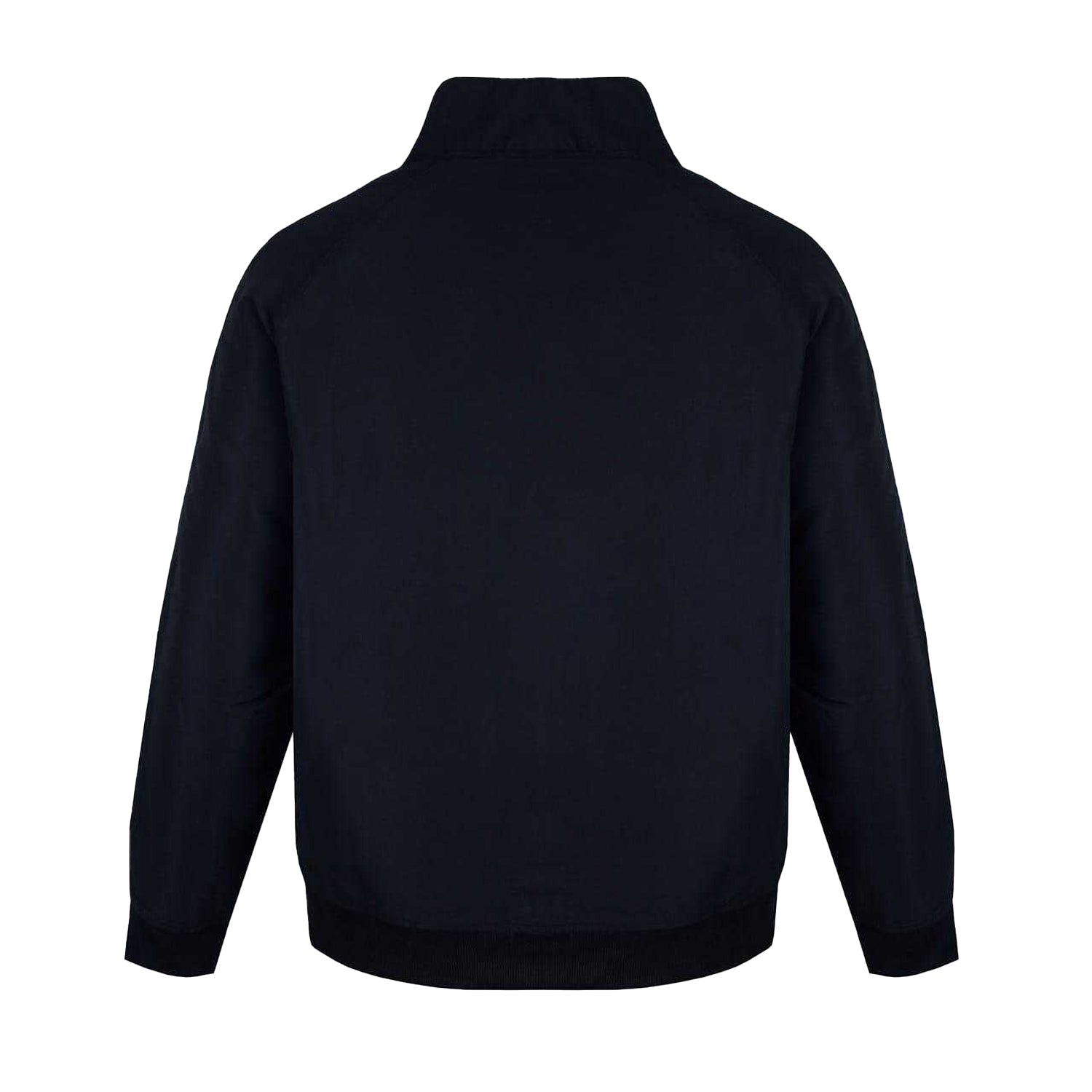 Black - Back - Lonsdale Mens Stripes Track Jacket