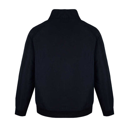 Black - Back - Lonsdale Mens Stripes Track Jacket