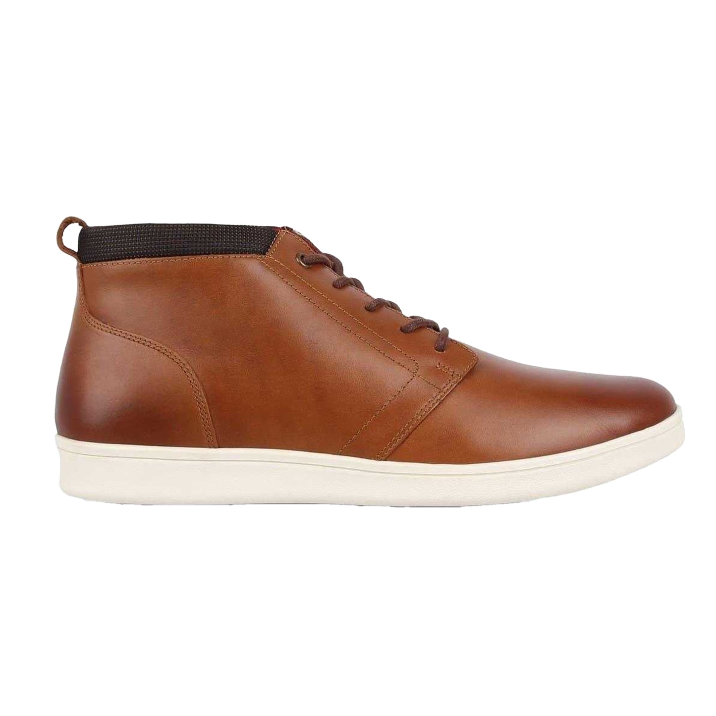 Tan - Front - Firetrap Mens Elgan Leather Flat Boots