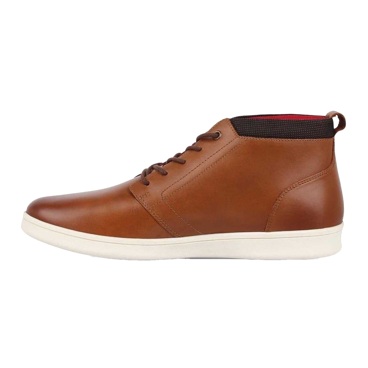 Tan - Side - Firetrap Mens Elgan Leather Flat Boots