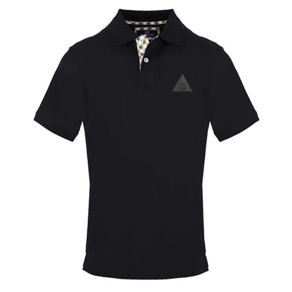 Black - Front - Aquascutum Mens Collared Short-Sleeved Polo Shirt