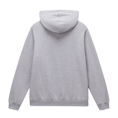 Grey Melange - Back - Napapijri Mens Burgee Regular Hoodie