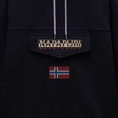 Black Beauty - Side - Napapijri Mens Burgee Regular Hoodie