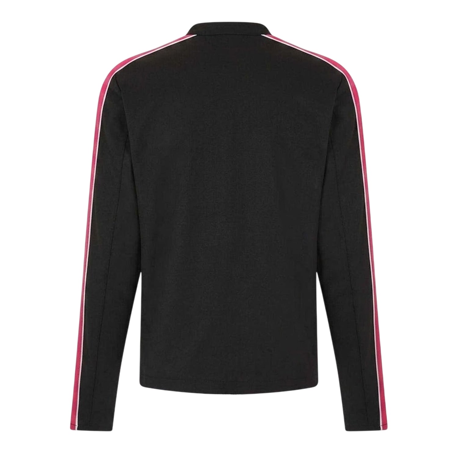 Black-Red - Back - Diesel Mens Contrast Panel Long-Sleeved Biker Jacket