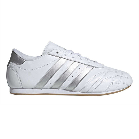 White-Silver - Front - Adidas Womens-Ladies Lace Up Taekwondo Trainers
