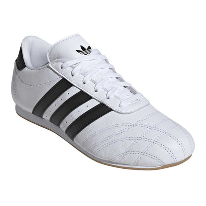 White-Black - Pack Shot - Adidas Womens-Ladies Lace Up Taekwondo Trainers