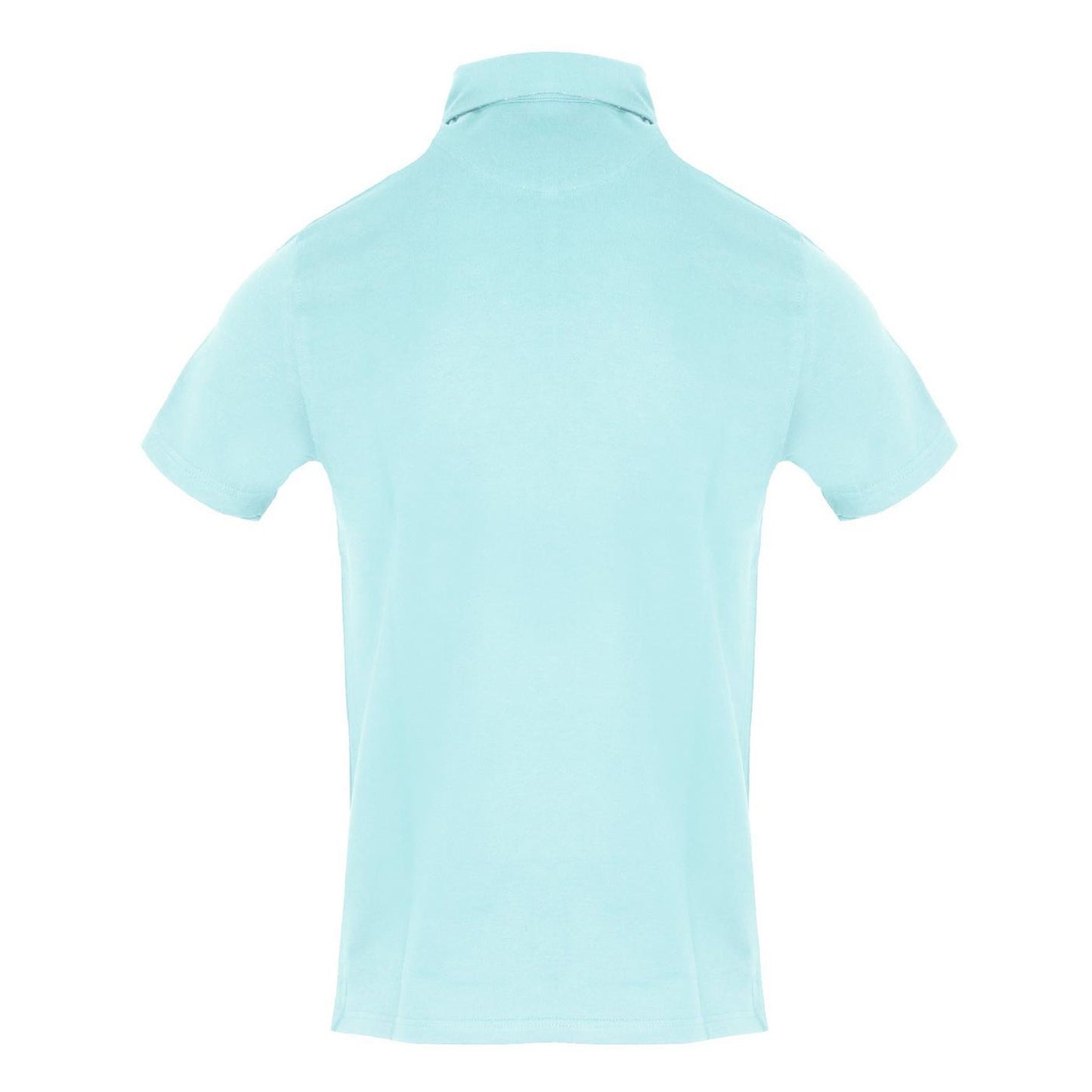 Sky Blue - Back - Aquascutum Mens Collared Short-Sleeved Polo Shirt