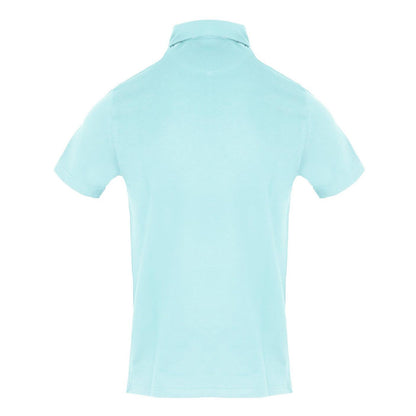 Sky Blue - Back - Aquascutum Mens Collared Short-Sleeved Polo Shirt