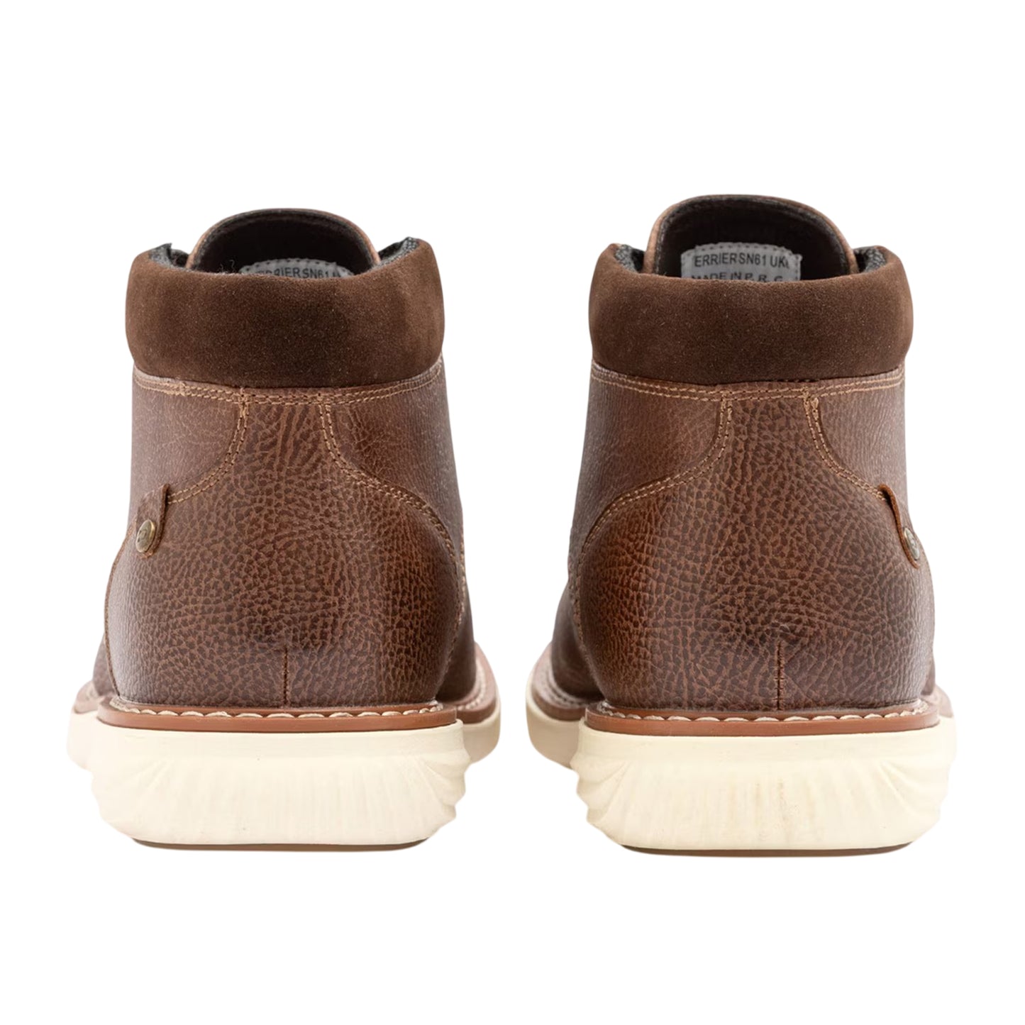 Tan - Back - Nicholas Deakins Mens Terrier Leather Chukka Boots