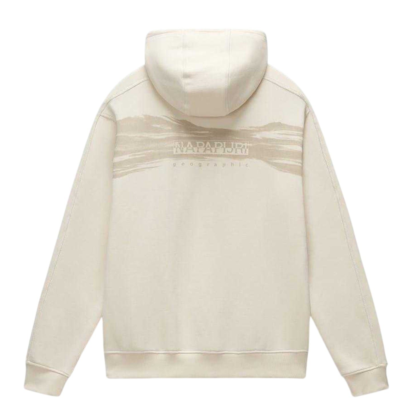 Beige - Back - Napapijri Mens Napa Hoodie