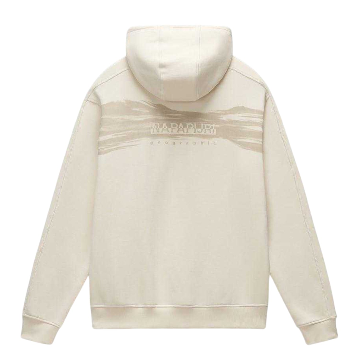 Beige - Back - Napapijri Mens Napa Hoodie