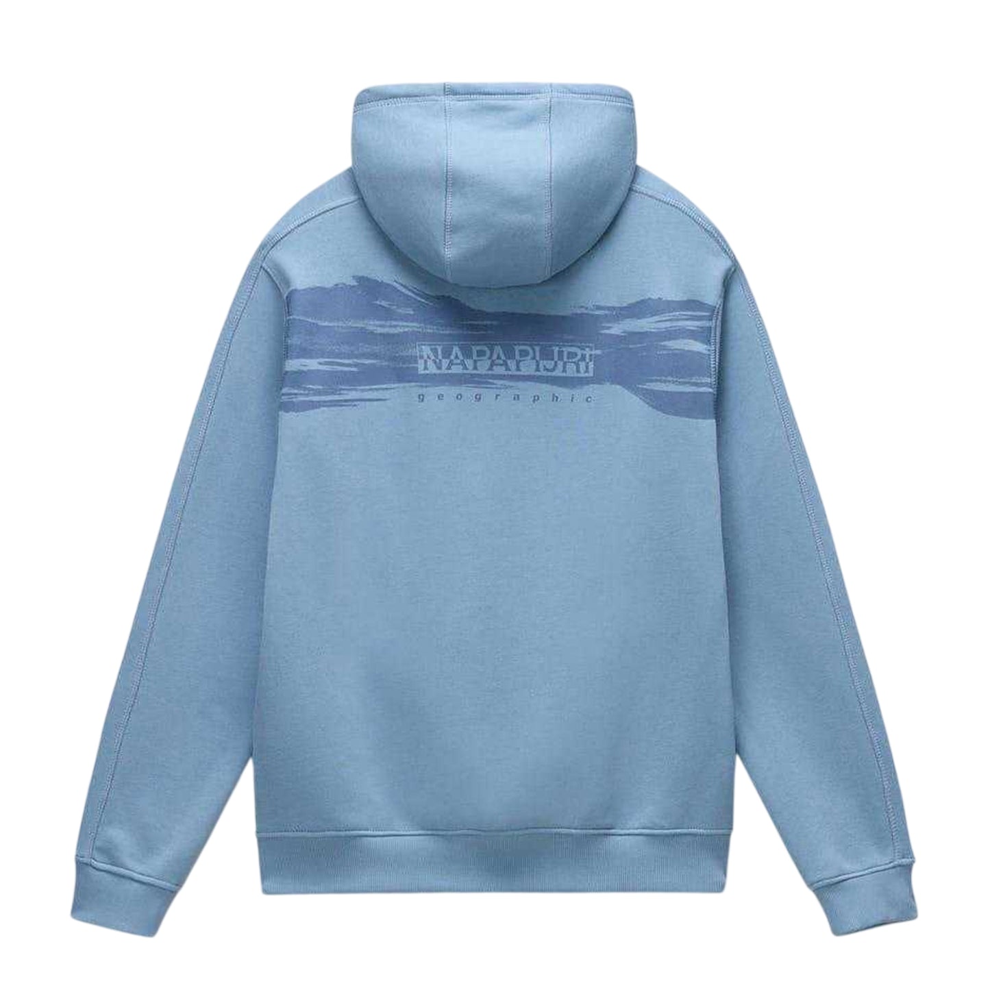 Faded Denim - Back - Napapijri Mens Napa Hoodie