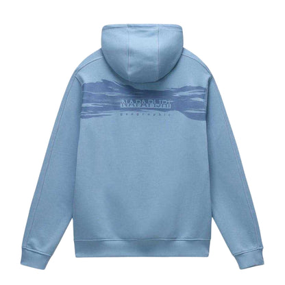 Faded Denim - Back - Napapijri Mens Napa Hoodie