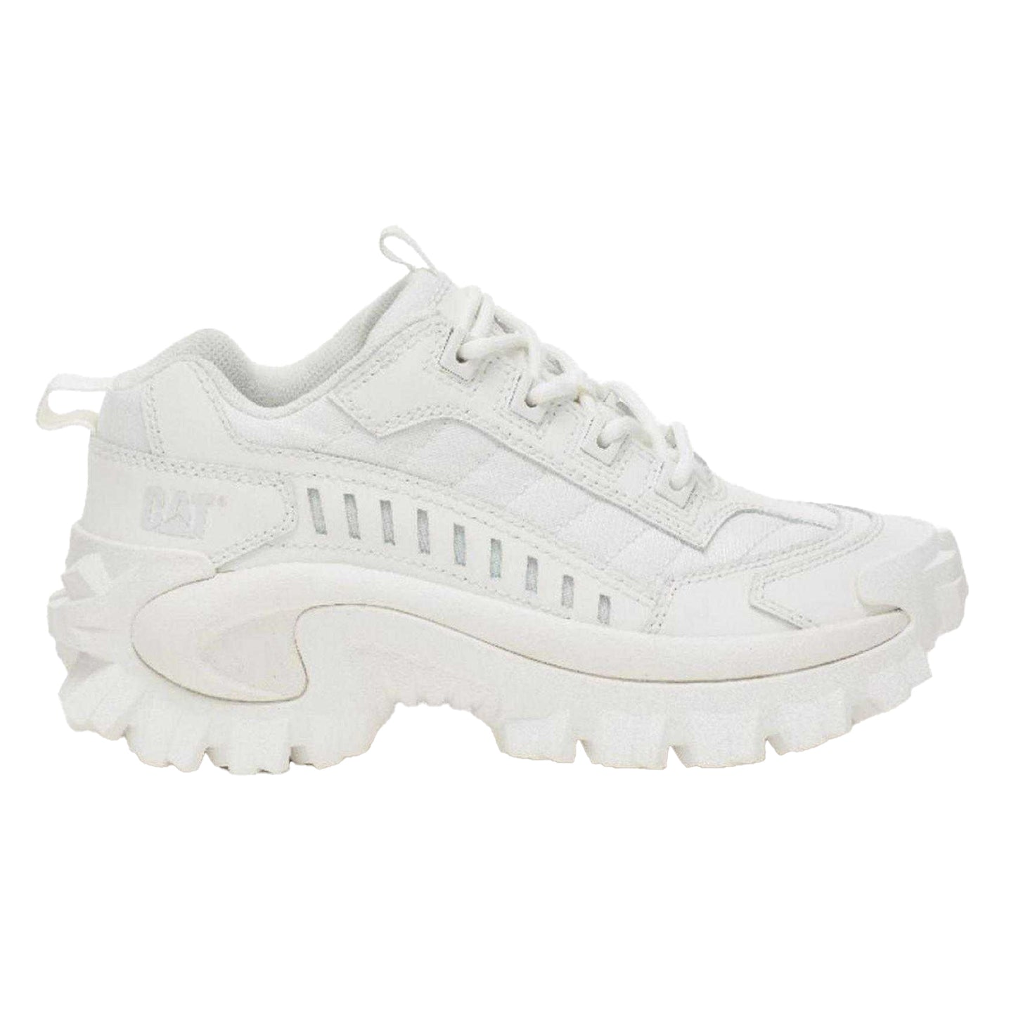 White Out - Front - Caterpillar Mens Intruder Chunky Sole Trainers