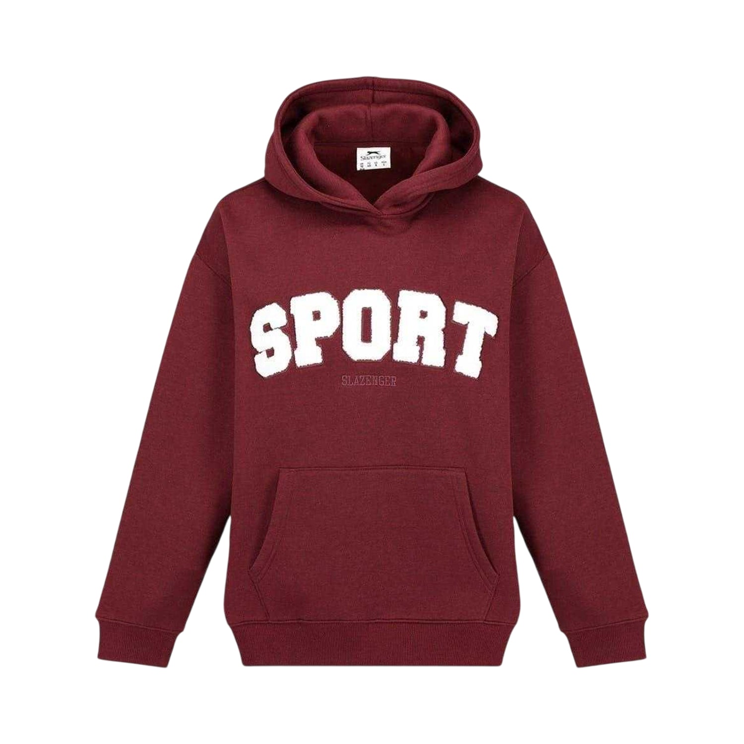 Burgundy - Front - Slazenger Womens-Ladies Sport Hoodie