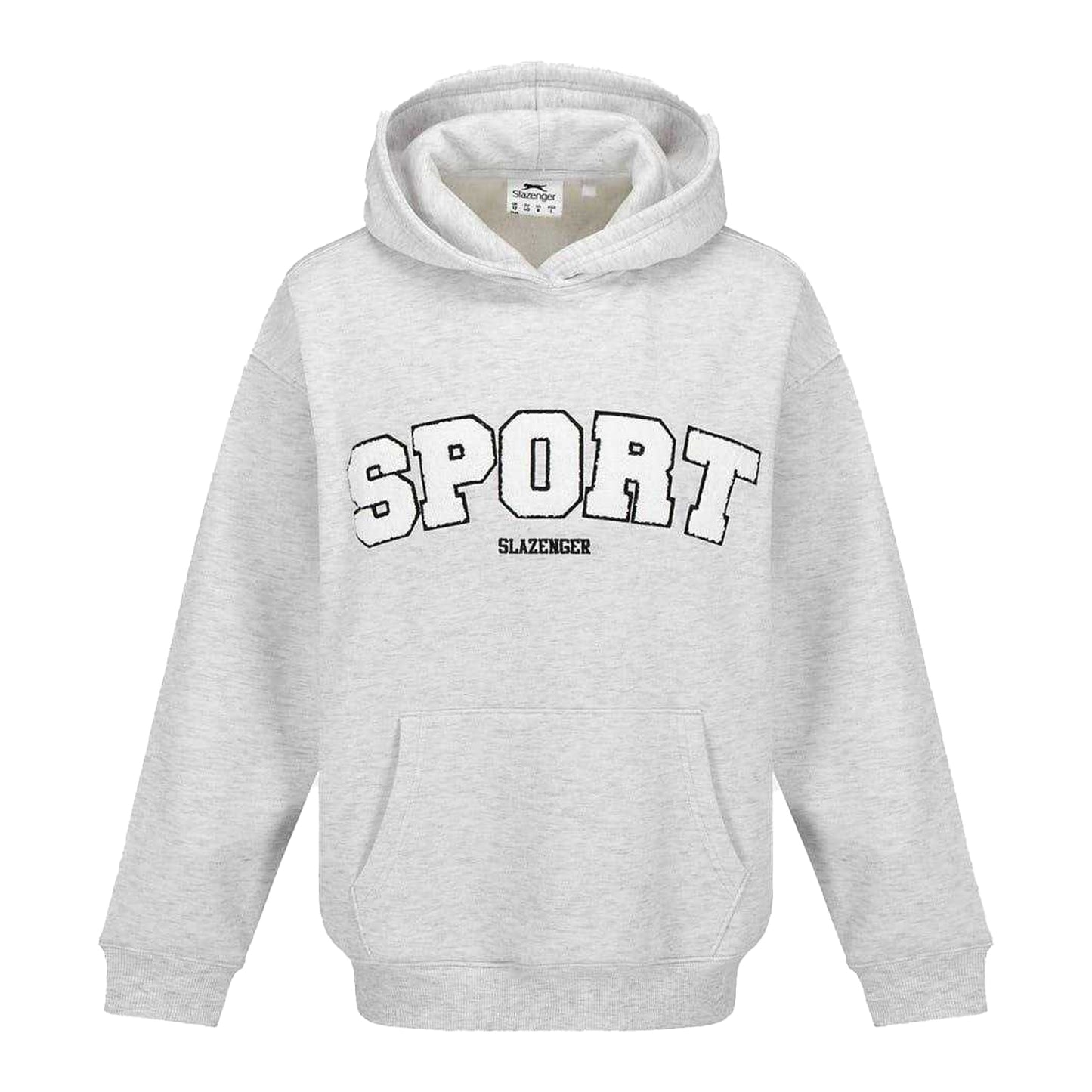 Ice Grey Marl - Front - Slazenger Womens-Ladies Sport Hoodie