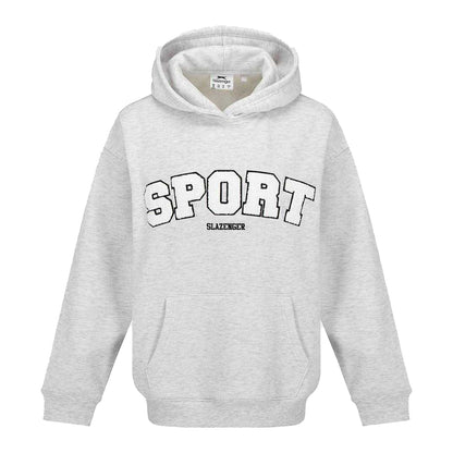 Ice Grey Marl - Front - Slazenger Womens-Ladies Sport Hoodie
