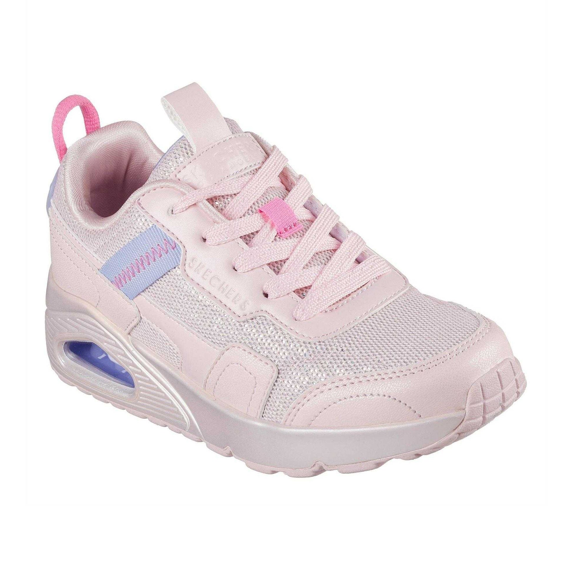 Light Pink - Front - Skechers Childrens-Kids Uno Low Cut Trainers