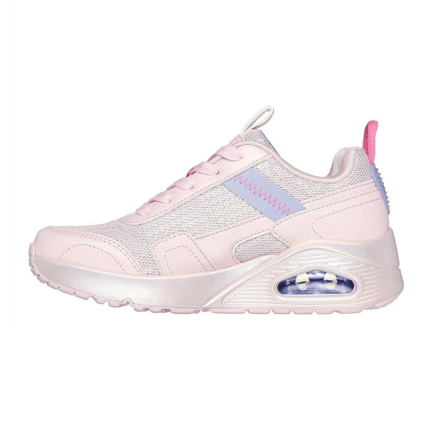 Light Pink - Back - Skechers Childrens-Kids Uno Low Cut Trainers