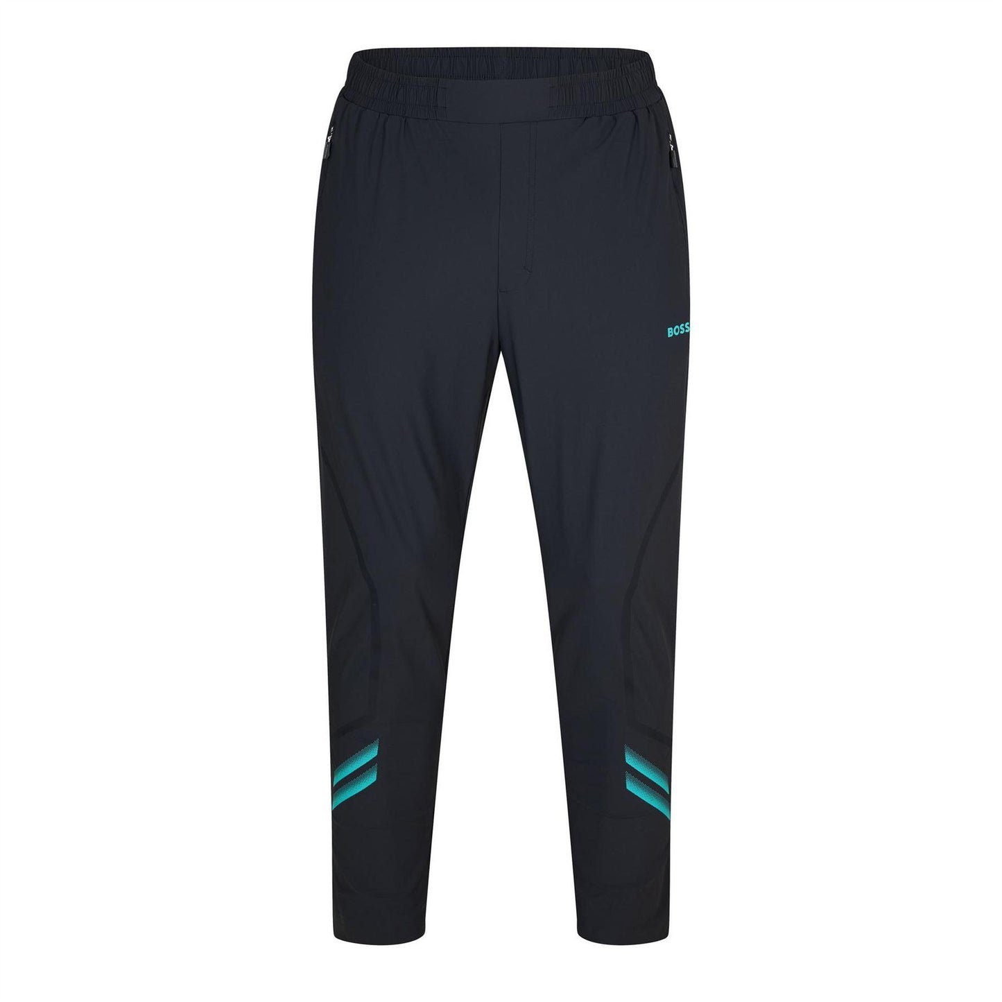 Dark Blue - Front - Boss Mens Active Jogging Bottoms