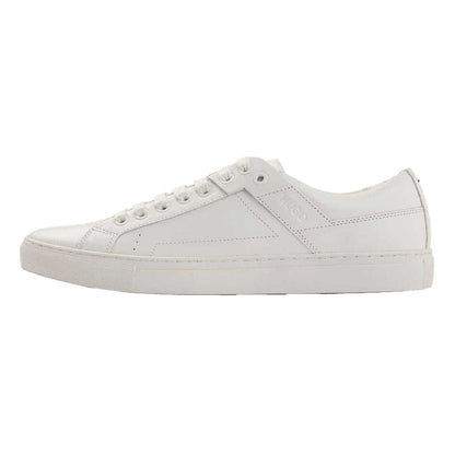 White - Back - Hugo Mens Futurism Leather Tennis Trainers