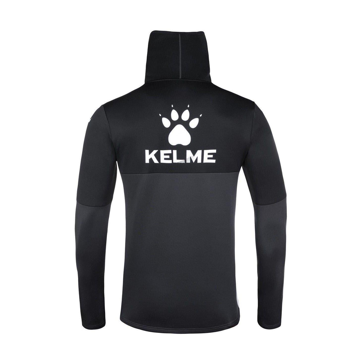 Dark Grey - Back - Kelme Mens Face Mask Funnel Neck Slim Base Layer Top