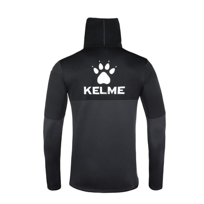 Dark Grey - Back - Kelme Mens Face Mask Funnel Neck Slim Base Layer Top
