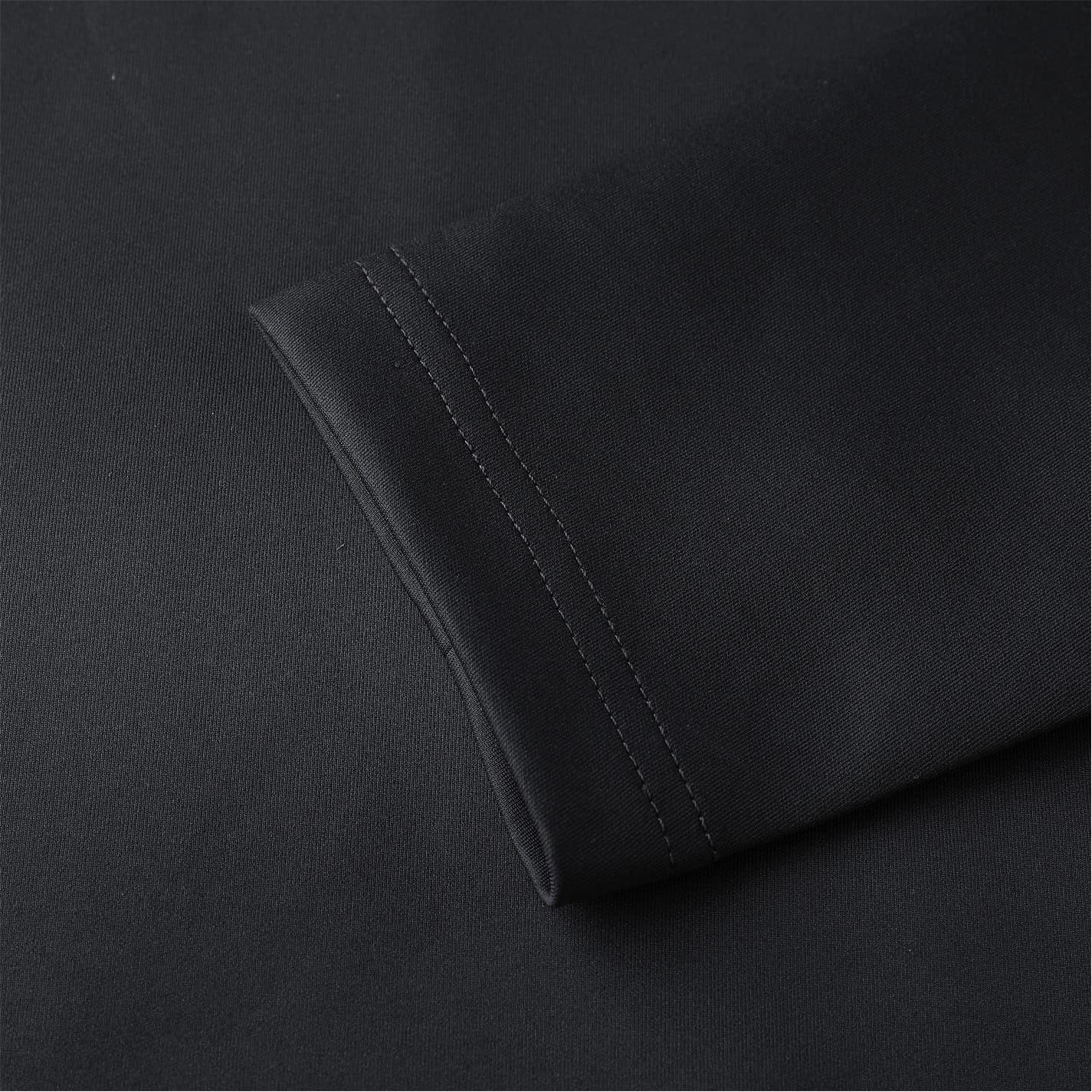 Dark Grey - Side - Kelme Mens Face Mask Funnel Neck Slim Base Layer Top