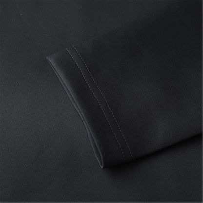 Dark Grey - Side - Kelme Mens Face Mask Funnel Neck Slim Base Layer Top