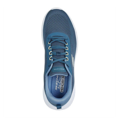 Teal - Side - Skechers Mens Go Run Consistent Mesh Low Trainers