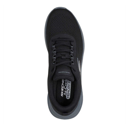 Black-Charcoal - Side - Skechers Mens Go Run Consistent Mesh Low Trainers